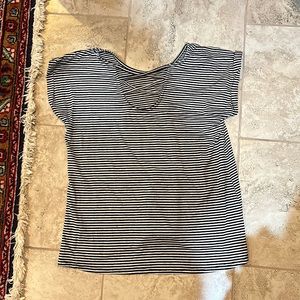 Poof Couture - striped black and white shirt